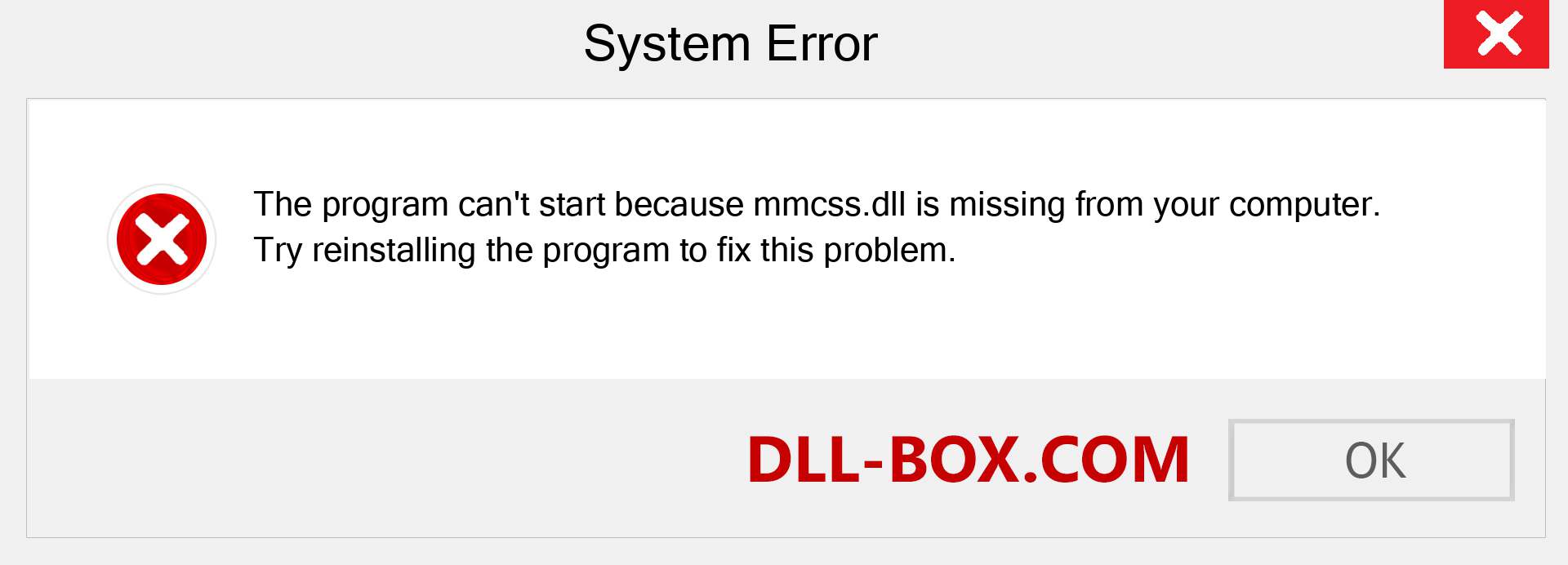  mmcss.dll file is missing?. Download for Windows 7, 8, 10 - Fix  mmcss dll Missing Error on Windows, photos, images