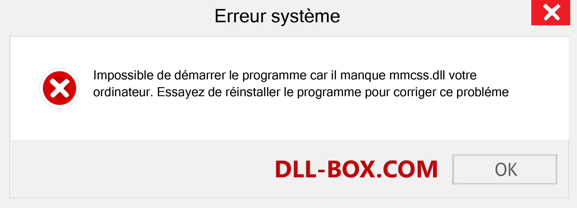 Le fichier mmcss.dll est manquant ?. Télécharger pour Windows 7, 8, 10 - Correction de l'erreur manquante mmcss dll sur Windows, photos, images